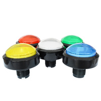 Machine d'arcade à bouton-poussoir couleur 60mm avec éclairage dôme Garantie 1 an Langue anglaise