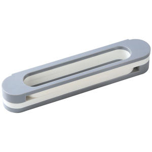 Estante plegable en forma de T para zapatillas, soporte para toallas convertible montado en la pared sin taladro, estante de almacenamiento para baño, duradero, color blanco grisáceo - Product Image 4