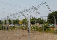 Bâtiment de stockage agricole à grande portée en acier de haute qualité