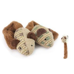 Ratón de lino con cola de campana de 30*6CM, juguete interactivo y de movimiento para mascotas, para juego interactivo - Product Image 2