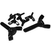 M5 M8 ASTM A325 A307 GR2 GR5 acier galvanisé oxyde noir électrophorèse ZP bord papillon aile machine vis à filetage DIN318