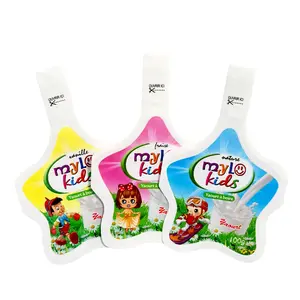100ml 120ml 150ml customized shaped pouch injection packing bag for Yogurt Milk Jelly juice pouch