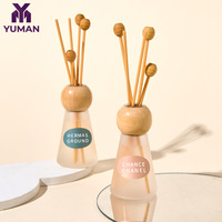 Bouteilles diffuseurs de parfum 50 ml, petites, givrées, longue durée, écologiques, sans alcool, pour huiles essentielles, parfum personnalisé