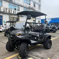 Voiturette de golf électrique mini 2 places à châssis haut, conception de siège confort OEM personnalisée série ET, 48V et 72V, pour parcours de golf
