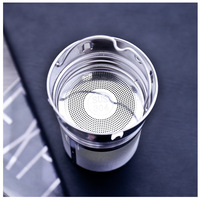 Dinding Ganda Terisolasi Premium Tinggi Borosilikat Kaca Teh Infuser Botol Air Buah dengan Tutup Bambu Anti Bocor
