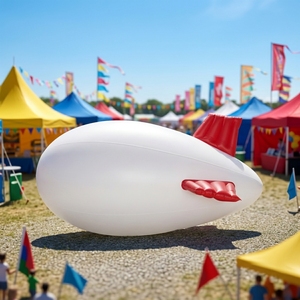 Zeppelin publicitaire gonflable géant en PVC personnalisé pour l'extérieur, ballon volant à l'hélium pour événements - Product Image 1