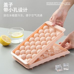 Bandeja de cubo de gelo flexível, popular, venda, com tampa, fácil liberação, moldes de cubo de gelo, faça <span class=keywords><strong>mini</strong></span> cubos de gelo - Product Image 5