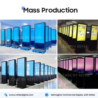 Kiosque publicitaire Android sur pied avec écran tactile interactif, affichage numérique et signalétique LCD