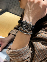 Montre mécanique pour homme de type tonneau de vin, entièrement automatique, nouveau modèle 2026 avec grand cadran