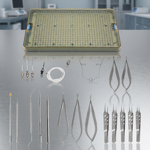 Kit Quirúrgico Manual de Cataratas de 21 Piezas de Acero Inoxidable, Juego de Instrumentos de Microcirugía Oftálmica, Caja de Esterilización, Uso Hospitalario - Product Image 3