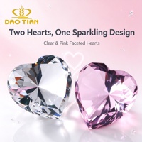 Presse-papiers de luxe en cristal transparent en forme de diamant avec logo personnalisé, ornement en verre K9 découpé en 3D pour décoration de mariage et cadeaux