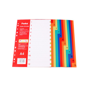 FOSKA-Diviseurs de numéros de planificateur en plastique pour la plupart des classeurs à anneaux 2/3/4 - Product Image 2