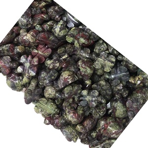 Natural China <strong>Ruby</strong> <strong>Red</strong> and Green Color Gemstone Carved Animal Shape Size10-30mm Jewellery - Product Image 6