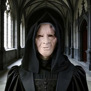 Máscara Facial Completa <span class=keywords><strong>de</strong></span> Látex <span class=keywords><strong>de</strong></span> Monja Mayor con Capucha Negra, Cubierta <span class=keywords><strong>de</strong></span> Terror Espeluznante para Cosplay <span class=keywords><strong>de</strong></span> Halloween, Casa Encantada y Accesorio para Fiesta <span class=keywords><strong>de</strong></span> Disfraces - Product Image 6