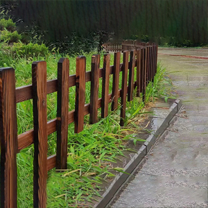 DD1866 Staccionata <span class=keywords><strong>in</strong></span> <span class=keywords><strong>Legno</strong></span> Bianca per Bordo Giardino Bordura Decorativa per Prato Aiuole Pannelli per Sentieri Paesaggistici Recinzione per Piante - Product Image 3