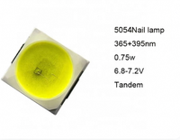 Puce LED UV SMD 5054 haute performance, double longueur d'onde 365nm+395nm, structure tandem 1W pour lampe de polymérisation professionnelle des ongles