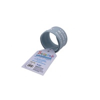 Bracelet LED règle en PVC réfléchissant personnalisé phosphorescent Bracelets de sport en silice pour promotions faites avec du papier métallique