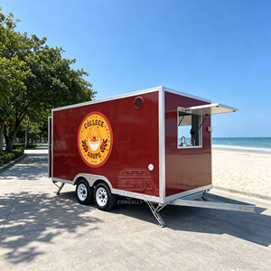 Remorque alimentaire carrée, unité de cuisine mobile avec rangement personnalisé et zone de service pour les vendeurs de nourriture commerciaux - Product Image 3
