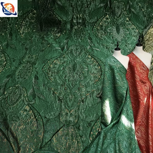 Neuer Stil Blitzender Glanz Blumenmuster Brokat Gewebter Metallischer Textur Relief Jacquard-Stoff für Designer-Kleider - Product Image 1