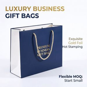 Bolsas <span class=keywords><strong>de</strong></span> <span class=keywords><strong>Compras</strong></span> <span class=keywords><strong>de</strong></span> Papel Kraft y Recubierto Personalizadas <span class=keywords><strong>de</strong></span> Lujo con Asas, Laminadas con Película, para Regalos <span class=keywords><strong>de</strong></span> Boda/Joyería - Product Image 1