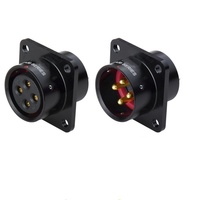 Connecteur circulaire métallique d'aviation SA20 5 broches, prise mâle étanche IP68, alimentation, automobile, prise électrique industrielle