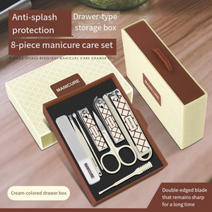 New Drawer Style Anti-Splash Nail Clipper Set Large Nail Cutter Portable <strong>Manicure</strong> <strong>Kit</strong> for Home Use Finger Toe Nail Care Tools - Product Image 2