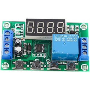 Module de temporisation à cycle de déclenchement, interrupteur de temporisation, module de relais marche/arrêt avec affichage LED, carte de circuit imprimé 5-36V, certifié IoT ROHS - Product Image 1