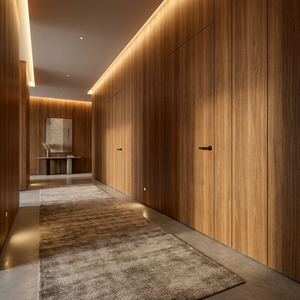 Puerta Interior de Madera Secreta y Discreta, con Aislamiento Acústico de 35dB, Revestimiento de PVC Impermeable y Resistente a la Humedad, para Biblioteca y Oficina - Product Image 3