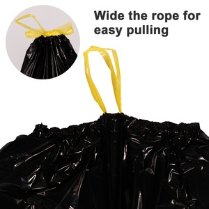 Heavy Duty Black Drawstring Trash <strong>Bag</strong> on <strong>Roll</strong> <strong>Garbage</strong> <strong>Bags</strong> Wholesale <strong>With</strong> High Practicability - Product Image 5