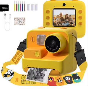Appareil photo instantané miniature K27 pour enfants, écran de 2 pouces, 4 filtres, prise de vue en continu, double objectif, Full HD, meilleur cadeau de Noël - Product Image 1