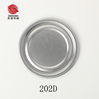 Couvercles inférieurs en métal pour boîtes de conserve alimentaires Silver Snack, modèle anti-déversement à huit points, 202, 52 mm, en fer blanc TFS
