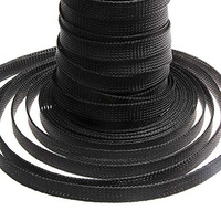 Manchons de câble fabriqués par le fabricant Manchon de fil extensible en PET tressé en maille de peau de serpent résistant