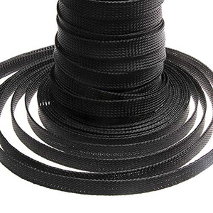 Manchons de câble fabriqués par le fabricant Manchon de fil extensible en PET tressé en maille de peau de serpent résistant - Product Image 3