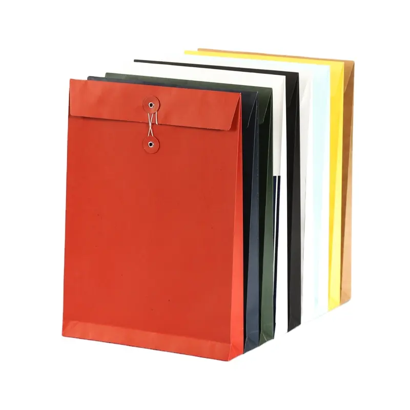 A3 A4 A5 Colorful 8 Colors Kraft Delivery Paper Envelope Card Holder Clothing Packaging File Holder