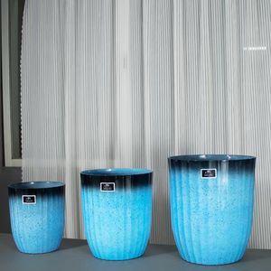 Macetas grandes y creativas, juego de macetas de plástico duradero grueso, macetas para interiores y exteriores - Product Image 5