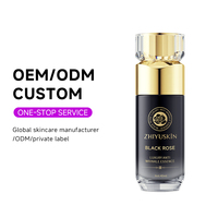 Sérum de soin hydratant à l'huile de rose noire, correcteur de taches foncées, éclaircissant, anti-rides, anti-acné, réparateur d'acné, OEM ODM
