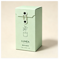 Boîte à bougies de luxe avec logo personnalisé et fermeture à œillets, emballage cadeau en papier fantaisie avec œillets métalliques et cordon pour bougie parfumée à la cire de soja