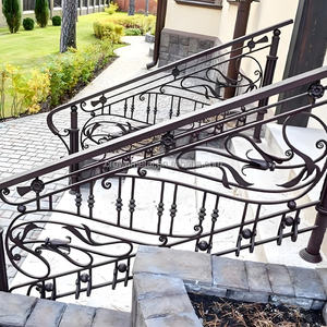 <span class=keywords><strong>Escalier</strong></span> <span class=keywords><strong>en</strong></span> fer forgé de luxe, garde-corps <span class=keywords><strong>en</strong></span> fer forgé, main courante <span class=keywords><strong>en</strong></span> <span class=keywords><strong>bois</strong></span>, design <span class=keywords><strong>en</strong></span> spirale, mesure gratuite, vente chaude - Product Image 6