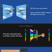 Panneaux virtuels 3D optiques polarisés Mur d'écran visuel d'intérieur fixé au mur d'affichage à LED
