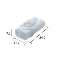 Conector impermeable automotriz de 2 orificios, Conector de modificación de lámpara antiniebla 6187-2171 6180/21, 2181
