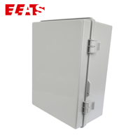 Boîtier de jonction électrique extérieur résistant à l'eau ELEATS ABS IP66 en plastique avec panneau de montage interne et couvercle à charnières