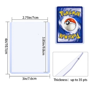 Protège-cartes TCG, pochettes transparentes Toploader 3x4 Pro pour le trading de cartes de baseball et de sport, 5000 pièces, plastique 35pt, motif logo - Product Image 3