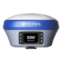 Estación Base GNSS de Alta Precisión RTK Stonex S5II/S990A/S990+ con Funciones IMU, Clasificación IP67, Potencia Ajustable, 12 Horas de Duración de Batería Interna para Topografía
