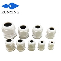 PG7 PG9 PG13.5 Électrique IP68 Étanche Presse-étoupe Noir Blanc Isolé Nylon Presse-étoupe