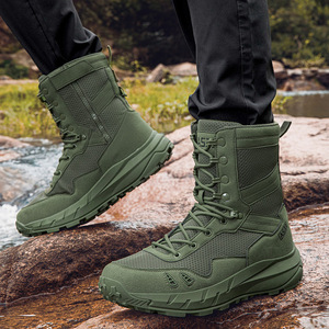TSB108 AS33 Green Mesh Tactical <b>Boots</b> Breathable Outdoor <b>Hiking</b> Shoes Men's All Seasons High Top Ankle Support - Product Image 1