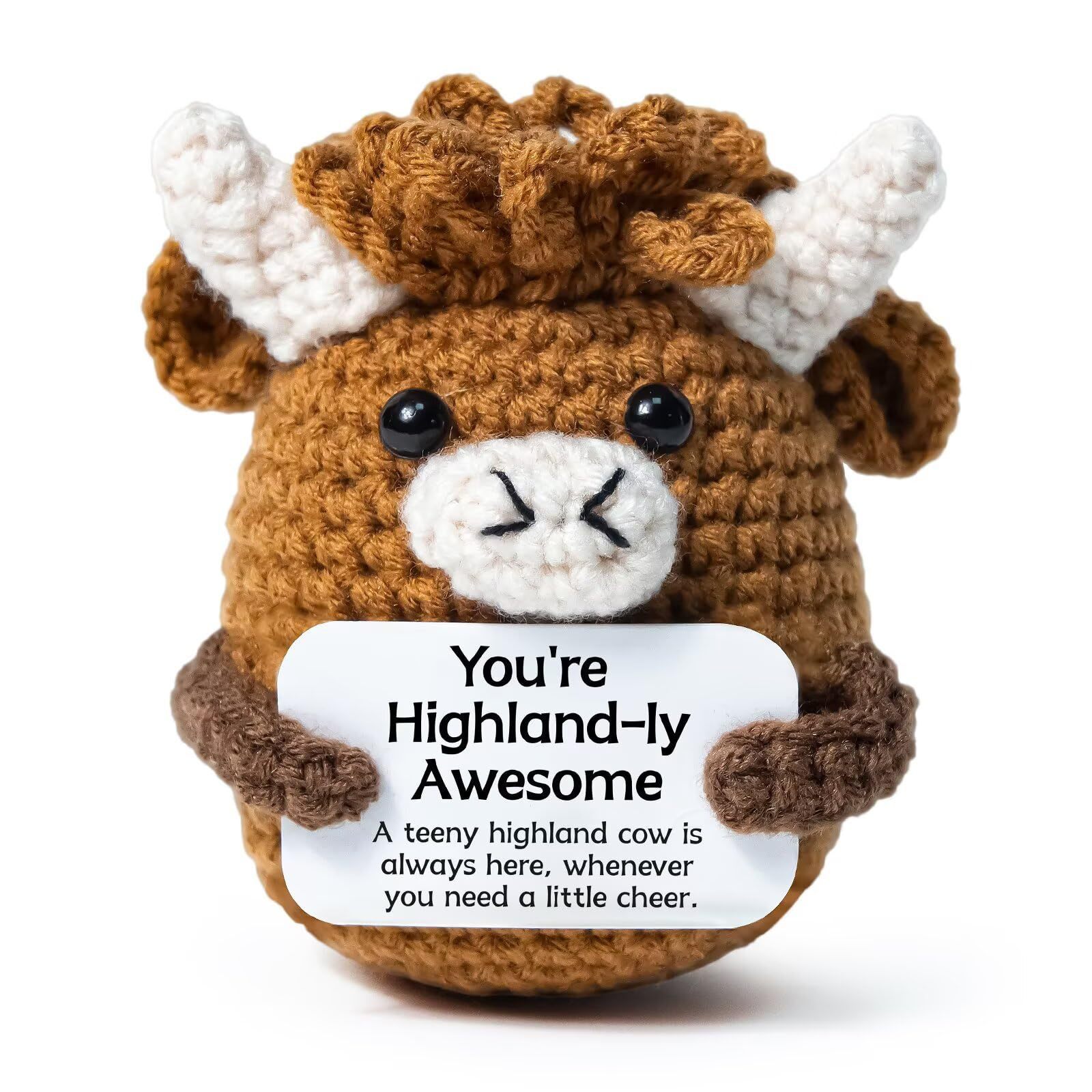 brown Awesome curly heights cow doll
