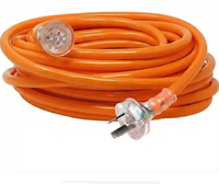 Câble d'extension flexible 25 m 15 A avec prise AU, robuste, pour extérieur, cordon d'alimentation australien, OEM ODM