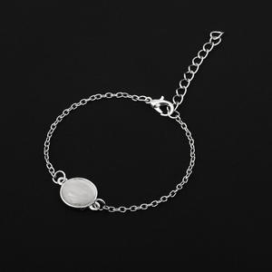 Fashion Jewelry Sets Women's Silver Plated Alloy Bracelets Trendy Heart Beaded Chain Set With <b>Map</b> And Crystal Charms - Product Image 3