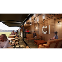 Conteneur de magasin de crème glacée mobile conteneur bar 40ft conteneur d'expédition prix du magasin
