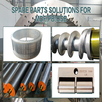 Pièces de rechange pour machines de travail à base de bois déchiqueteuse à bois flaker plaque de peigne inférieure pour ligne de production MDF/PB/OSB